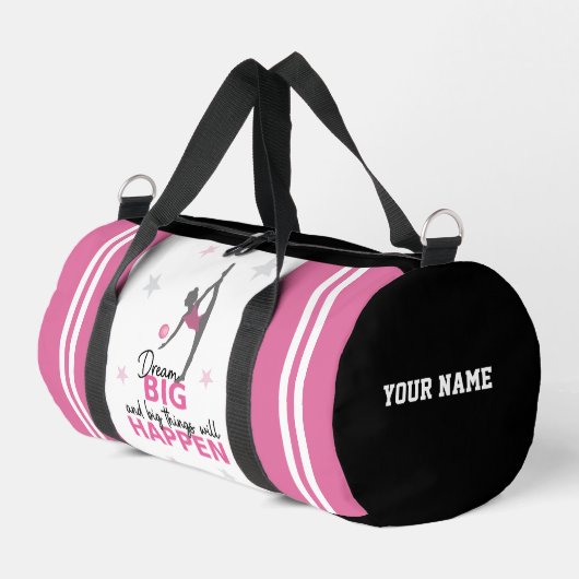 Personalized Rhythmic Gymnast Dream Big Duffel Bag Duffle Bag (Linke Seite)