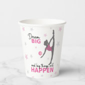 Personalized Rhythmic Gymnast Dream Big Party Cup Pappbecher (Vorderseite)