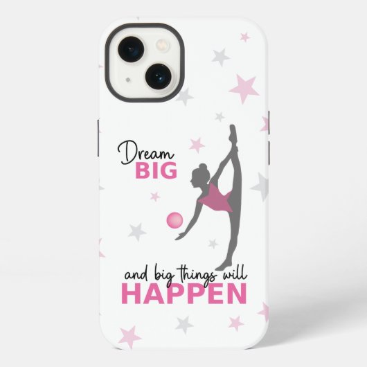 Personalized Rhythmic Gymnast Dream Big Phone Case iPhone Hülle (Rückseite)