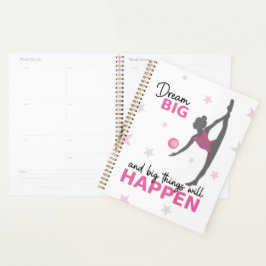 Personalized Rhythmic Gymnast Dream Big Planner wi Planer