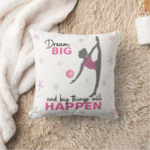 Personalized Rhythmic Gymnast "Dream Big" Throw Pi Kissen (Decke)