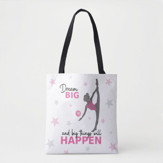 Personalized Rhythmic Gymnast Dream Big Tote Bag Tasche (Vorderseite)