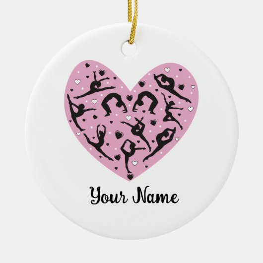 Personalized Rhythmic Gymnastic Christmas Ornament (Vorne)