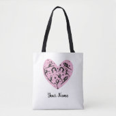 Personalized Rhythmic Gymnastics Tote Bag Pink Tasche (Vorderseite)