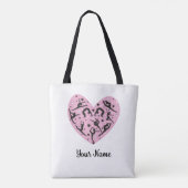 Personalized Rhythmic Gymnastics Tote Bag Pink Tasche (Rückseite)