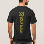 Personalized Rider Number Name T-Shirt (Rückseite)