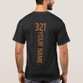 Personalized Rider Number Name T-Shirt (Rückseite)