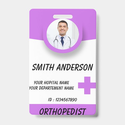 Personalized RN Nurse Identification Badge Ausweis (Front)