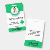Personalized RN Nurse Identification Badge Ausweis (Vorder- & Rückseite)