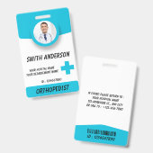 Personalized RN Nurse Identification Badge Ausweis (Front & Back)