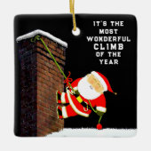 Personalized Rock Climbing Gift Keramikornament (Vorderseite)