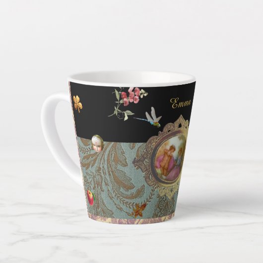 Personalized Rococo Latte Mug Milchtasse (Linke Ecke)