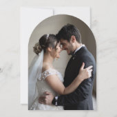 Personalized Romantic Couple Wedding  Einladung (Rückseite)