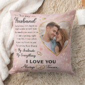 Personalized Romantic Gift for Husband Love Messag Kissen (Decke)