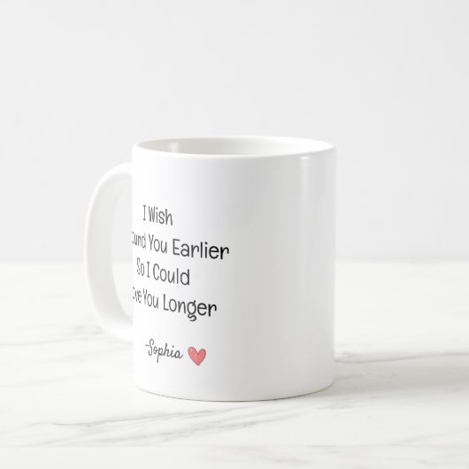 Personalized Romantic Love Quote Kaffeetasse (Vorderseite Links)
