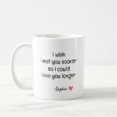 Personalized Romantic Love Quote Kaffeetasse (Links)