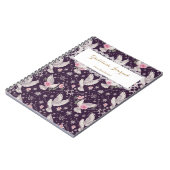 Personalized Romantic Maximalist Dove and Rose Notizblock (Linke Seite)