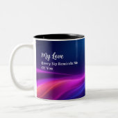 Personalized Romantic Mug Gift | Custom Photo Zweifarbige Tasse (Links)