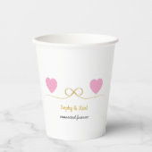 Personalized Romantic Paper Cups Pappbecher (Vorderseite)