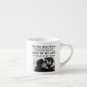 Personalized Romantic Photo | Love Story Newspaper Espressotasse (Rechts)