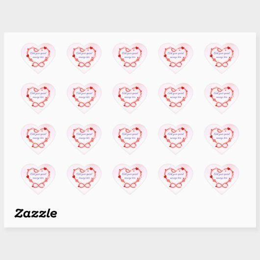 Personalized Romantic Valentine’s Day Sticker (Blatt)
