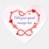 Personalized Romantic Valentine’s Day Sticker (Vorderseite)