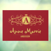 Personalized Rose Dial Women’s Elegant Custom Time Fensteraufkleber (Blatt 3)