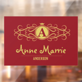 Personalized Rose Dial Women’s Elegant Custom Time Fensteraufkleber