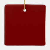 Personalized Rose Dial Women’s Elegant Custom Time Keramikornament (Rückseite)