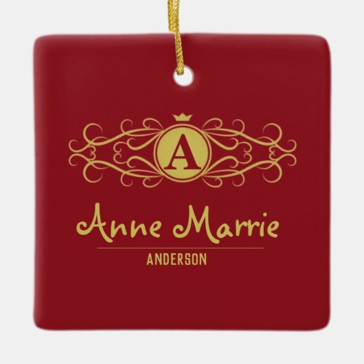 Personalized Rose Dial Women’s Elegant Custom Time Keramikornament (Vorderseite)