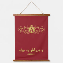 Personalized Rose Dial Women’s Elegant Custom Time Wandteppich Mit Holzrahmen