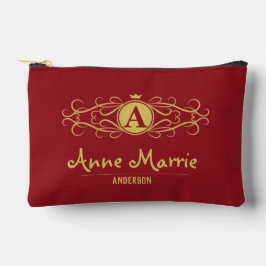 Personalized Rose Dial Women’s Elegant Custom Time Zubehörtasche