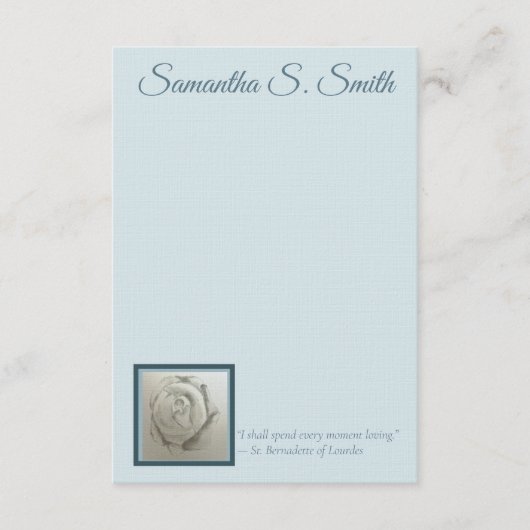 Personalized Rose Flat Note Card Einladung (Vorderseite)