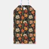 Personalized Rose Floral Happy Birthday Geschenkanhänger (Rückseite)