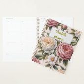 Personalized rose Flower chic Productivity Goal Planer (Anzeige)