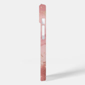 Personalized Rose Gold Glitter Phone Case – Custom (Rückseite / Links)