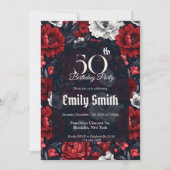 Personalized Rose Luxury Spring Birthday Einladung (Vorderseite)