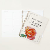 Personalized Rose Planner Aesthetic Weekly Floral Planer (Anzeige)