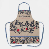 Personalized Rosh Hashanah Pomegranate Schürze (Vorderseite)
