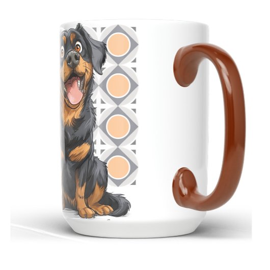 Personalized Rottweiler Custom Dog Mug 15oz Tasse