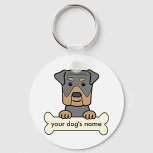 Personalized Rottweiler Schlüsselanhänger