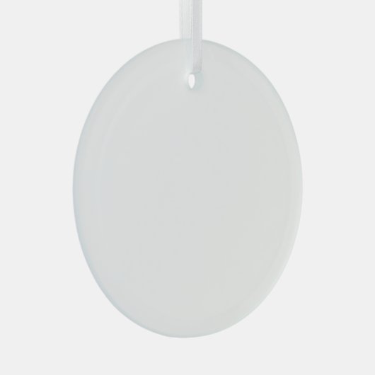Personalized Round Glass Hanging Ornament (Vorderseite Rechts)