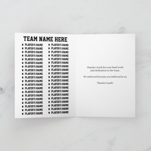 Personalized Rowing Coach From Team Rower Karte (Innenseite)