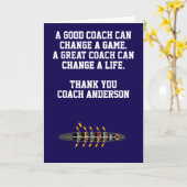 Personalized Rowing Coach From Team Rower Karte (Gelbe Blume)