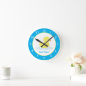 Personalized Rubber Duck Bathroom Custom Round Clo Runde Wanduhr (Zuhause)