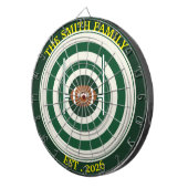 Personalized Rugby Field Dartboard Wall Art Decor Dartscheibe (Vorderseite rechts)