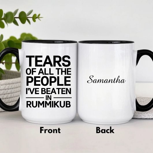 Personalized Rummikub Trophy Tasse