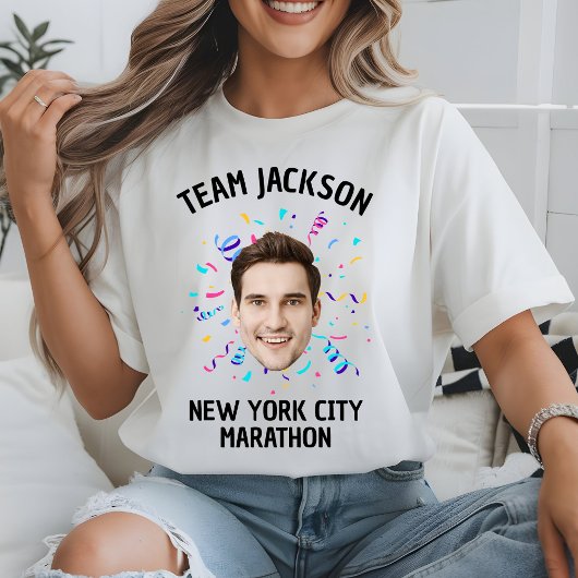 Personalized Runner's Family Runner Team Marathon T-Shirt