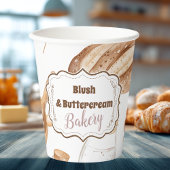Personalized Rustic Baking Business Pappbecher
