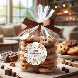 Personalized Rustic Baking Business Runder Aufkleber